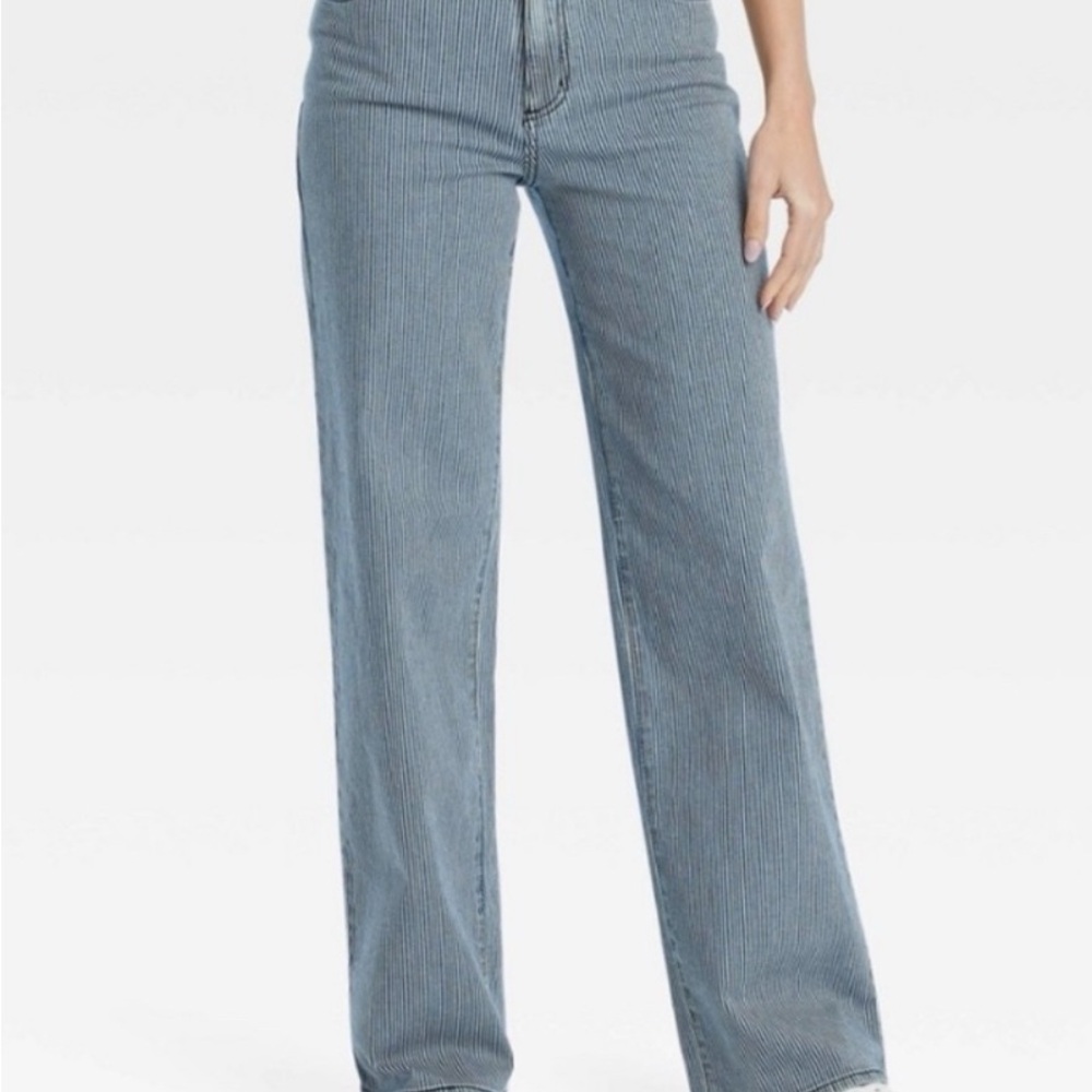 Universal Thread High Rise Wide Leg Stripe Pants